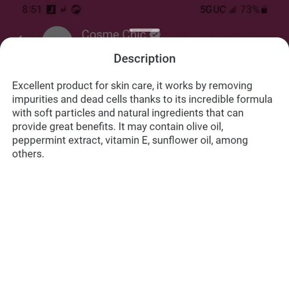 Fresh skin peel  VEGAN! - Picture 2 of 2